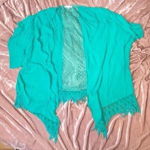 Cute lace detail shawl/cardigan